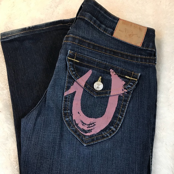 True Religion Denim - True Religion Pink Pocket Jeans